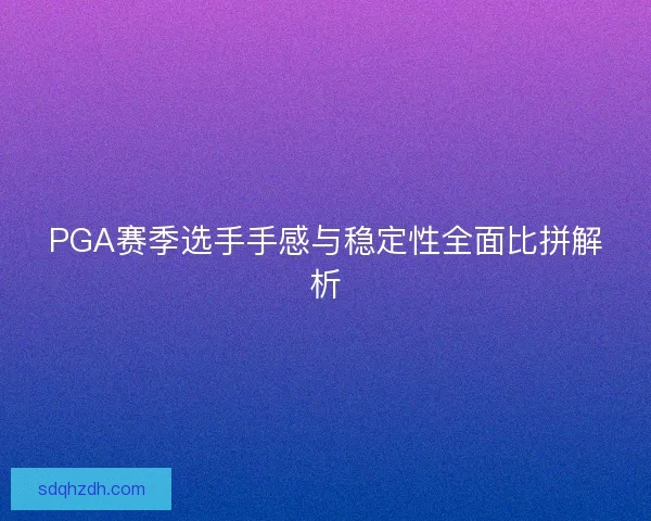 PGA赛季选手手感与稳定性全面比拼解析